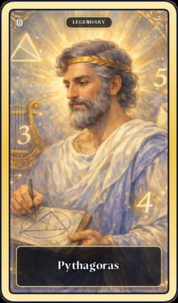 Collectible card: Pythagoras (Legendary)