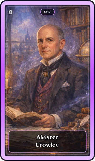 Collectible card: Aleister Crowley (Epic)