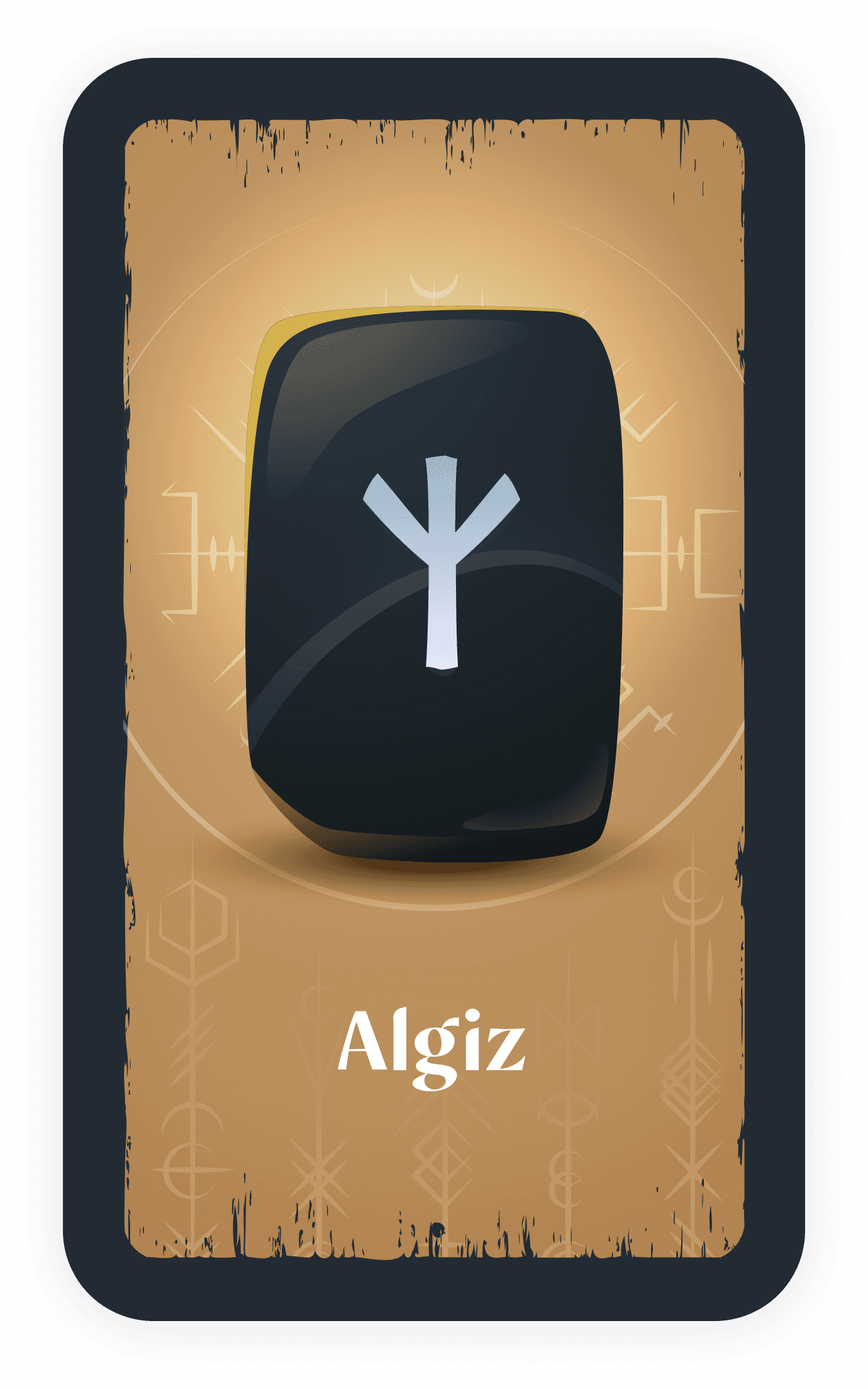 Algiz rune card