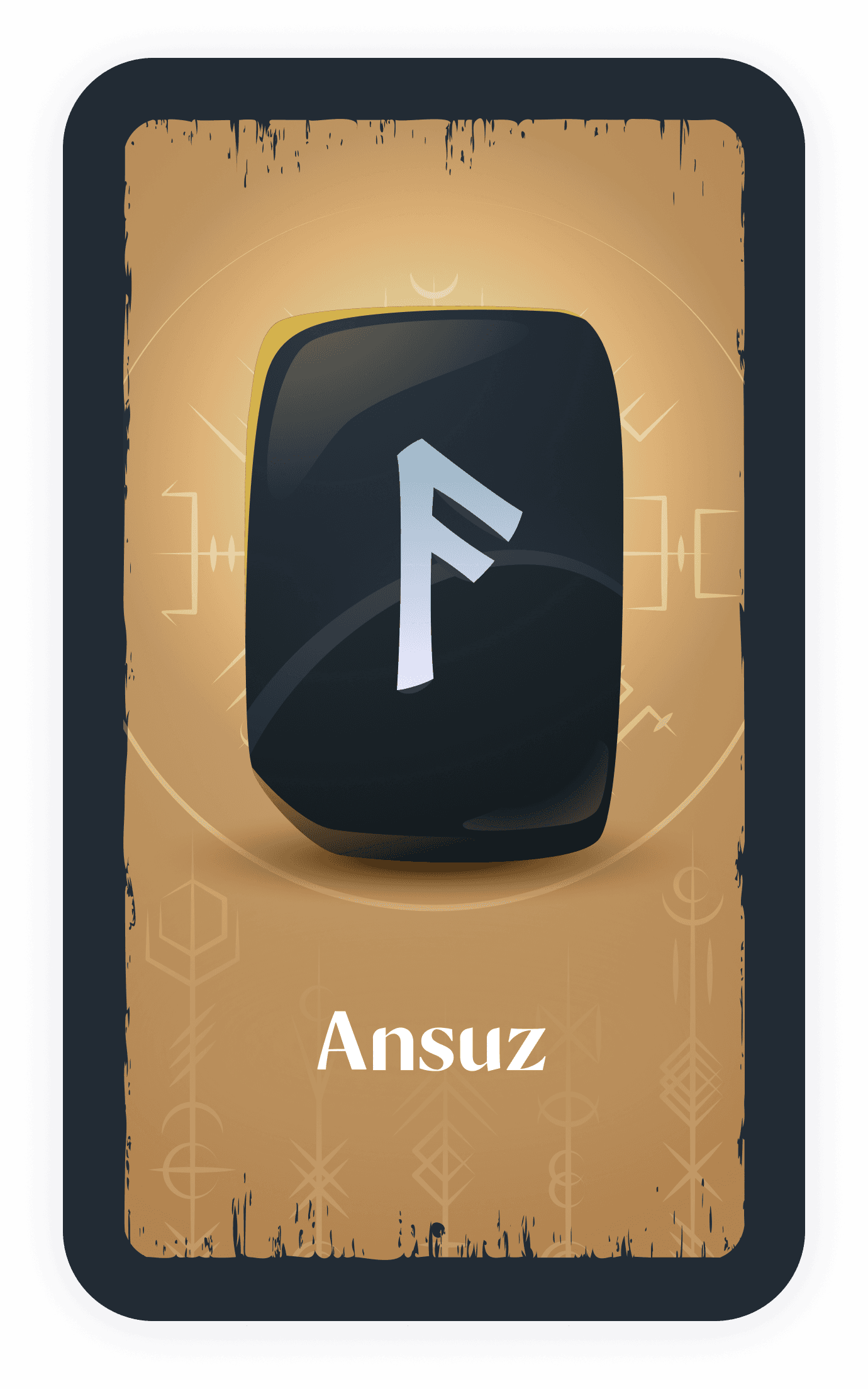 Ansuz rune card