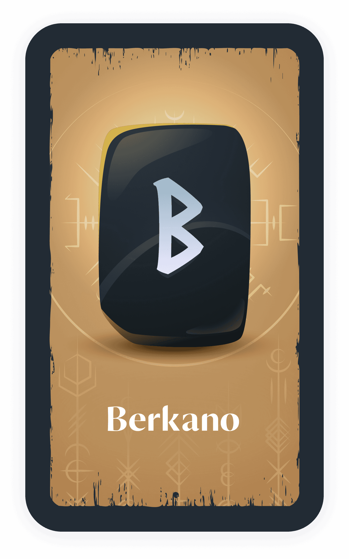 Berkano rune card
