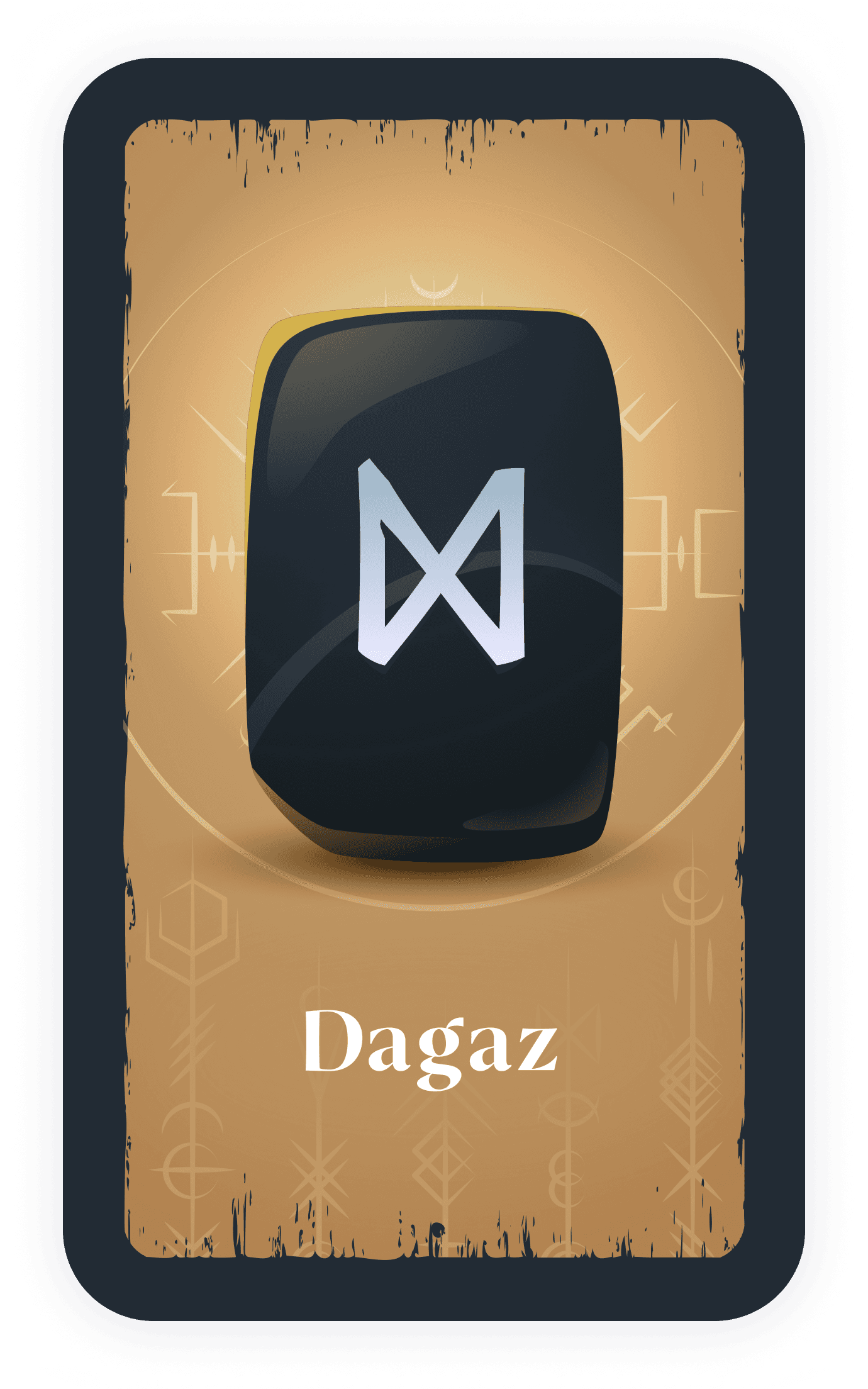 Dagaz rune card