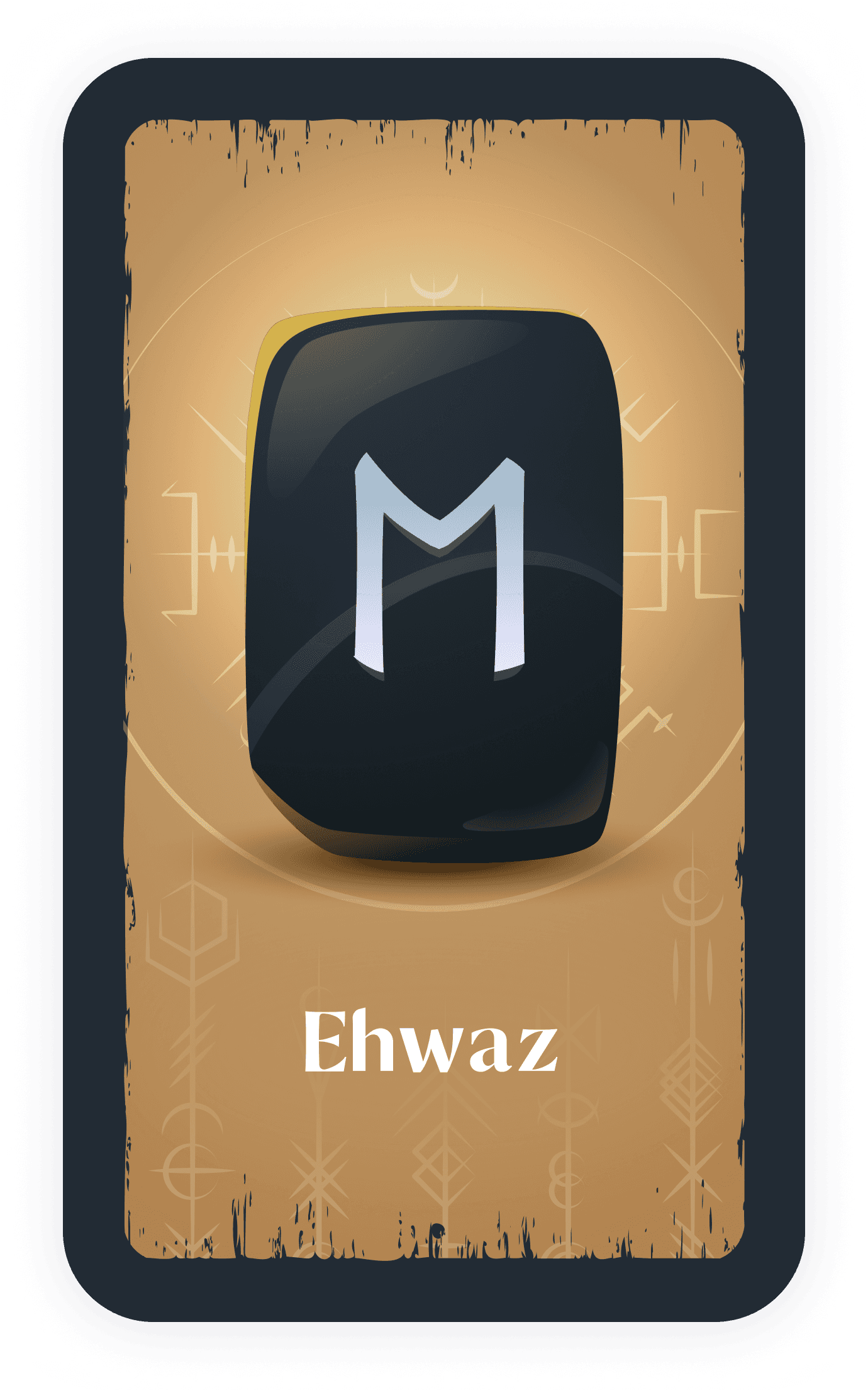 Ehwaz rune card