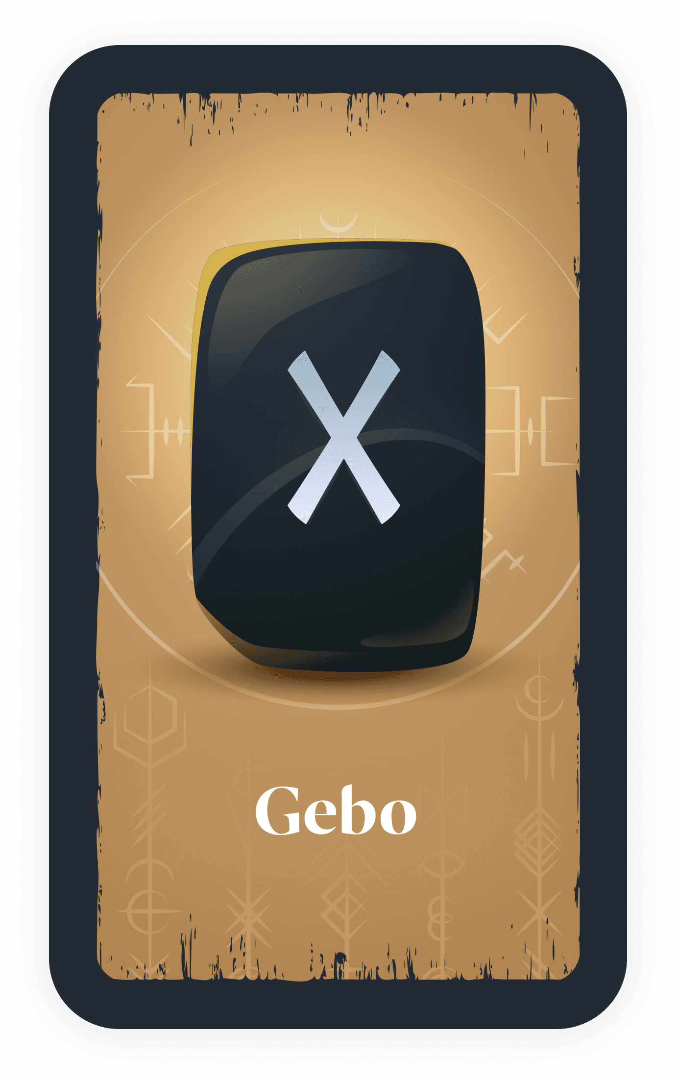 Gebo rune card