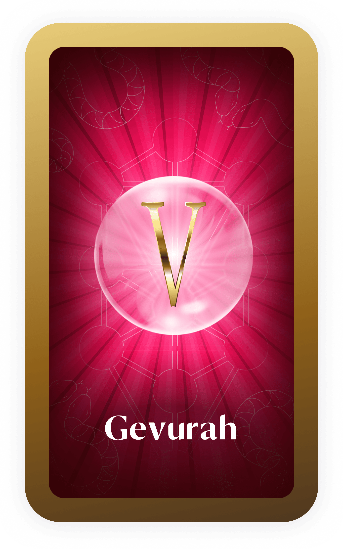 Gevurah sephirah card