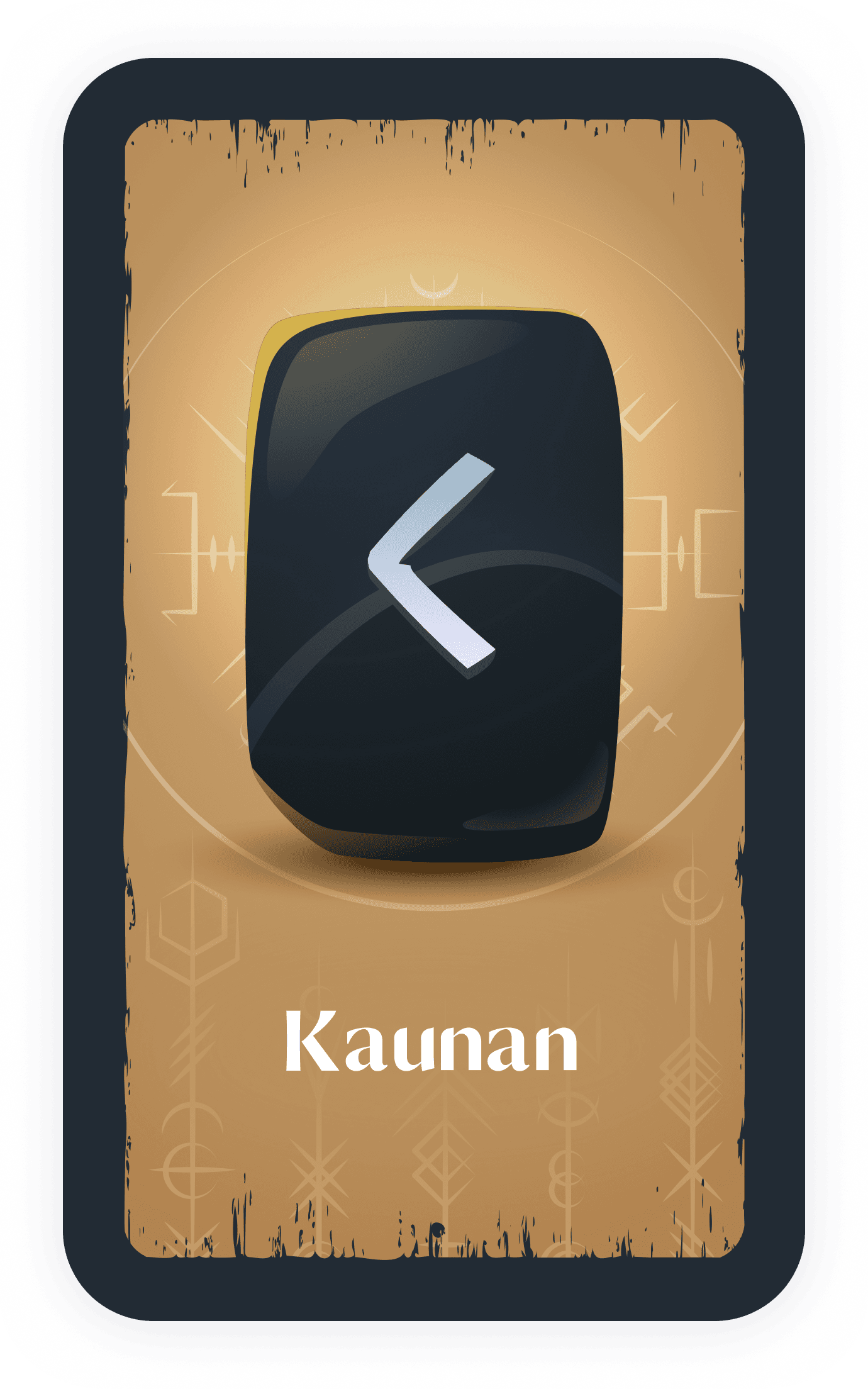 Kenaz rune card
