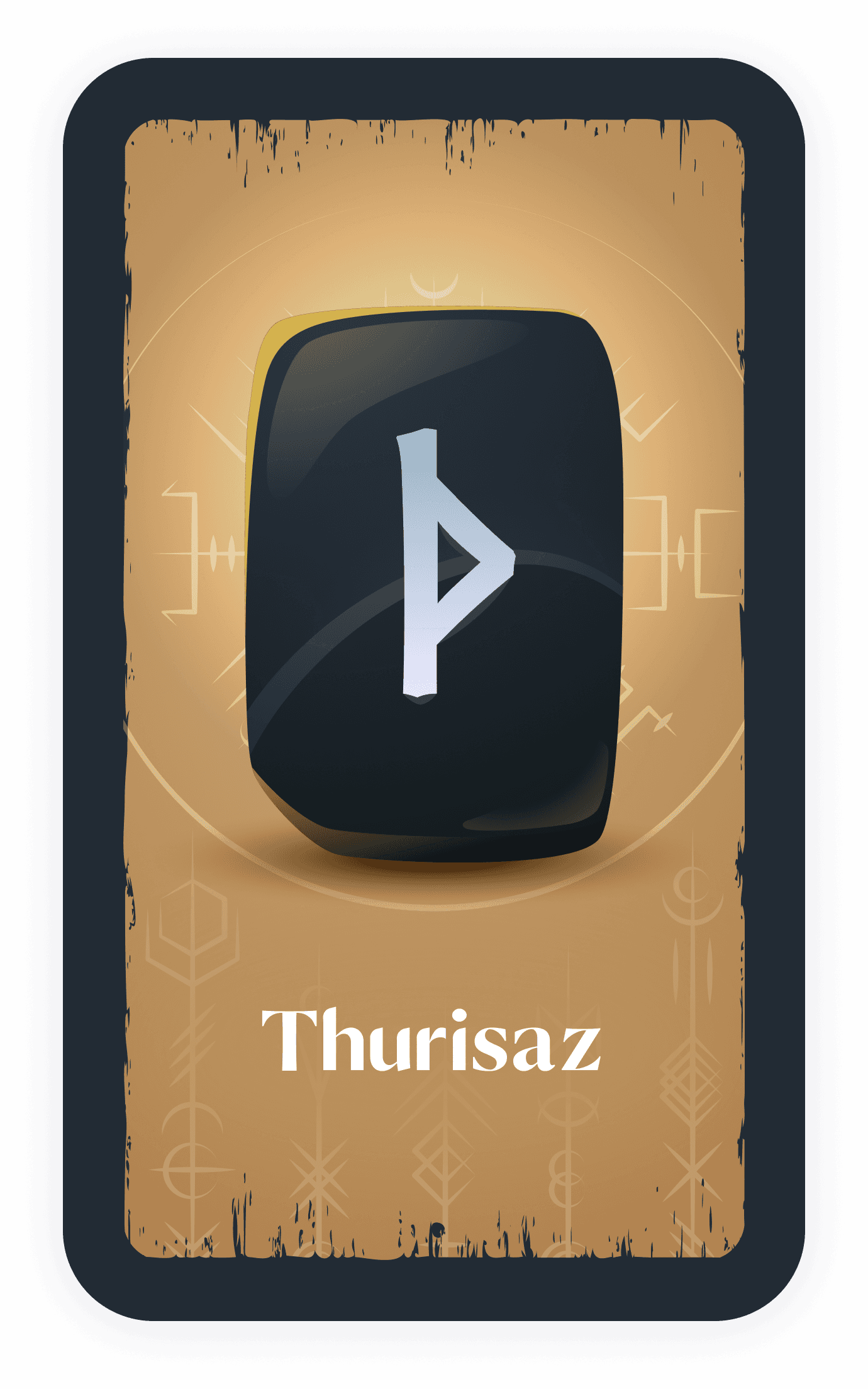 Thurisaz rune card