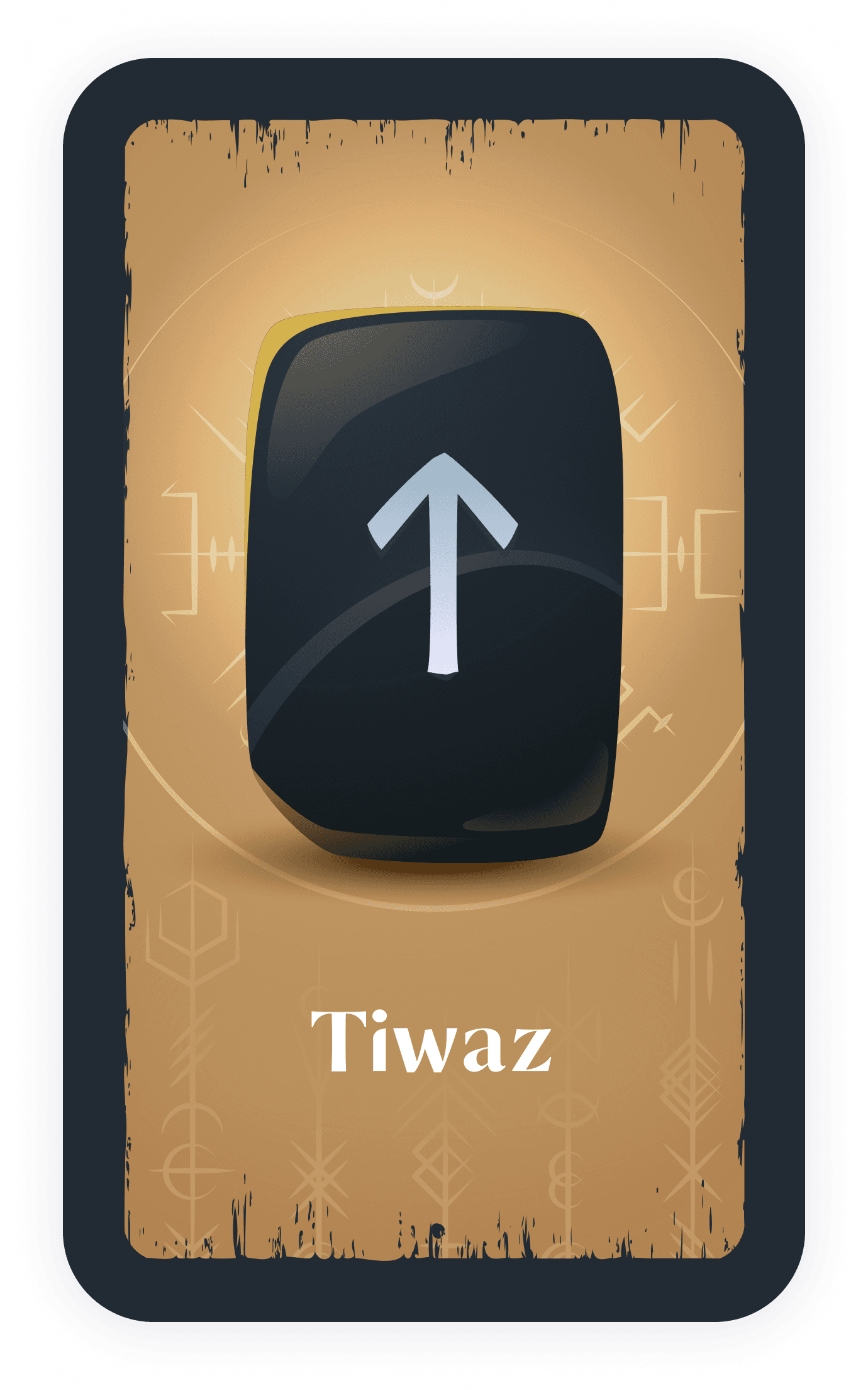 Tiwaz rune card