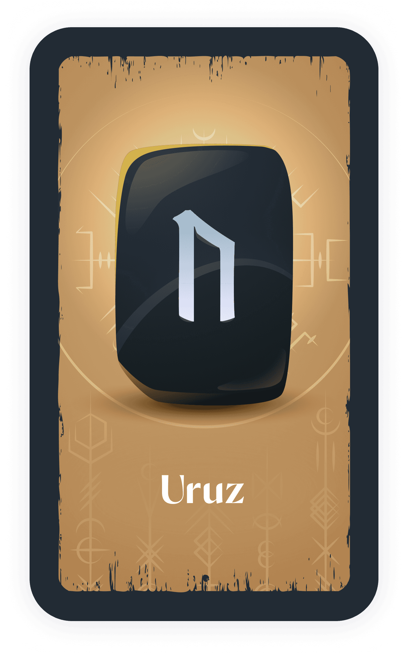 Uruz rune card